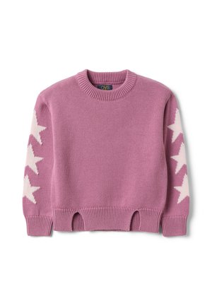 OVS, JUMPER WITH JACQUARD STARS - Pullover - pink