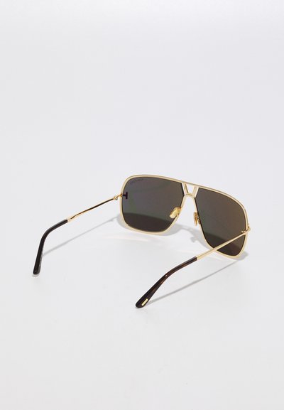 Tom Ford STAVROS UNISEX - Slnečné okuliare - gold-coloured/green