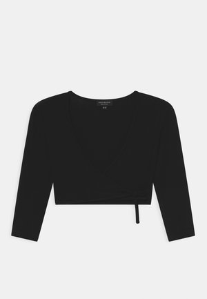 WRAP BALLET - Maglietta a manica lunga - black