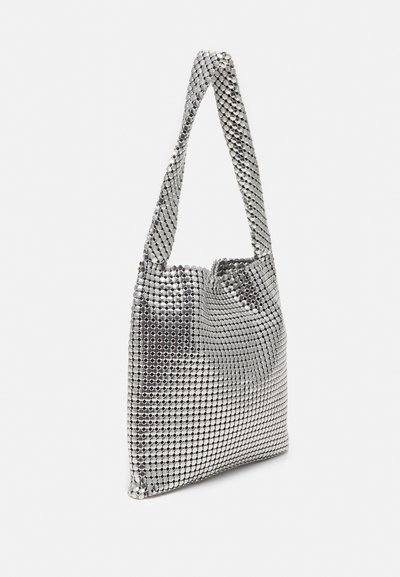 Rabanne PIXEL HOBO - Borsa a mano - silver-coloured