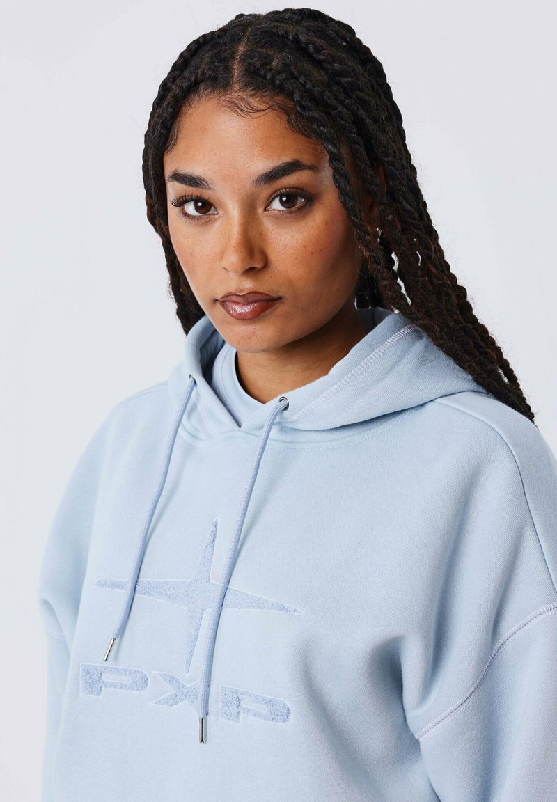 Rukka Mylly bleu ciel, pull à capuche course à pied femme