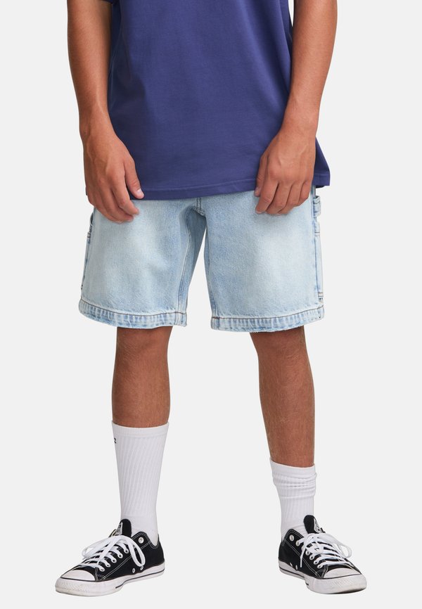 BAD DOG WORKWEAR - Denim shorts - bla