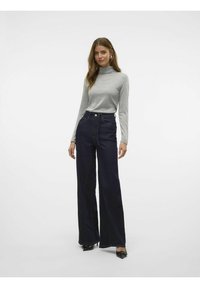 Vero Moda VMSARAH ALBERTE HIGHNECK  - Džemperis - light grey melange