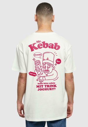 MRKEBAB HEAVY  - Print T-shirt - blancwhite