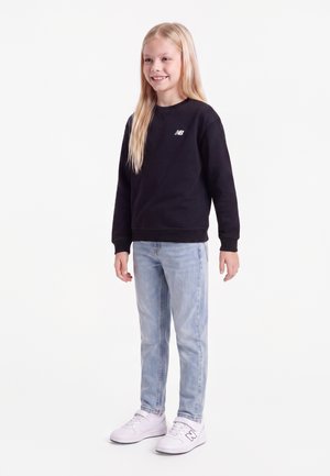 New Balance, SMALL LOGO CREW - Pusa - caviar