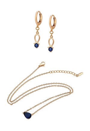 SET - Oorbellen - rose gold-coloured navy
