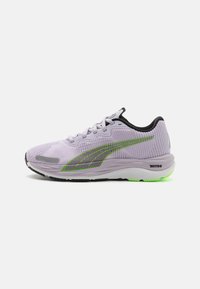 Puma VELOCITY NITRO 2 FADE - Neutral running shoes - spring  lavender/black/fizzy lime/lilac 