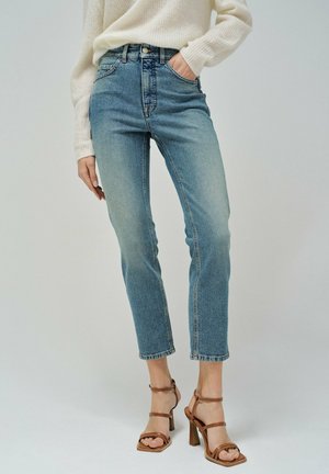 FAITH PUSH IN CROPPED  - Vaqueros slim fit - blau