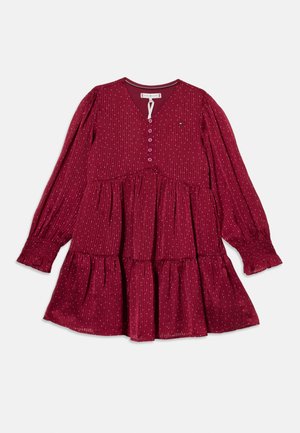 FESTIVE ALINE DRESS - Denné šaty - lavish cerise