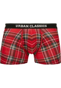 Urban Classics 3 PACK - Boxerbriefs - red plaid aop+moose aop+blk