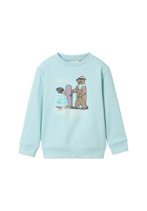 MIT PUFFDRUCK - Sweatshirt - light horizon blue