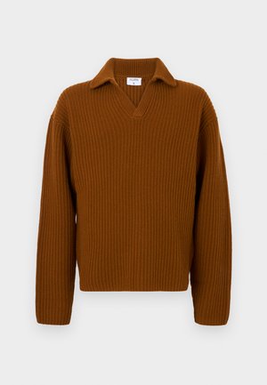 CHUNKY - Pulover - copper brown