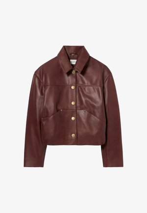Claudie Pierlot, Chaqueta de cuero - caramel