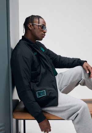 LIVERPOOL FC ICON JACKET - Vereinsmannschaften - black/sea green