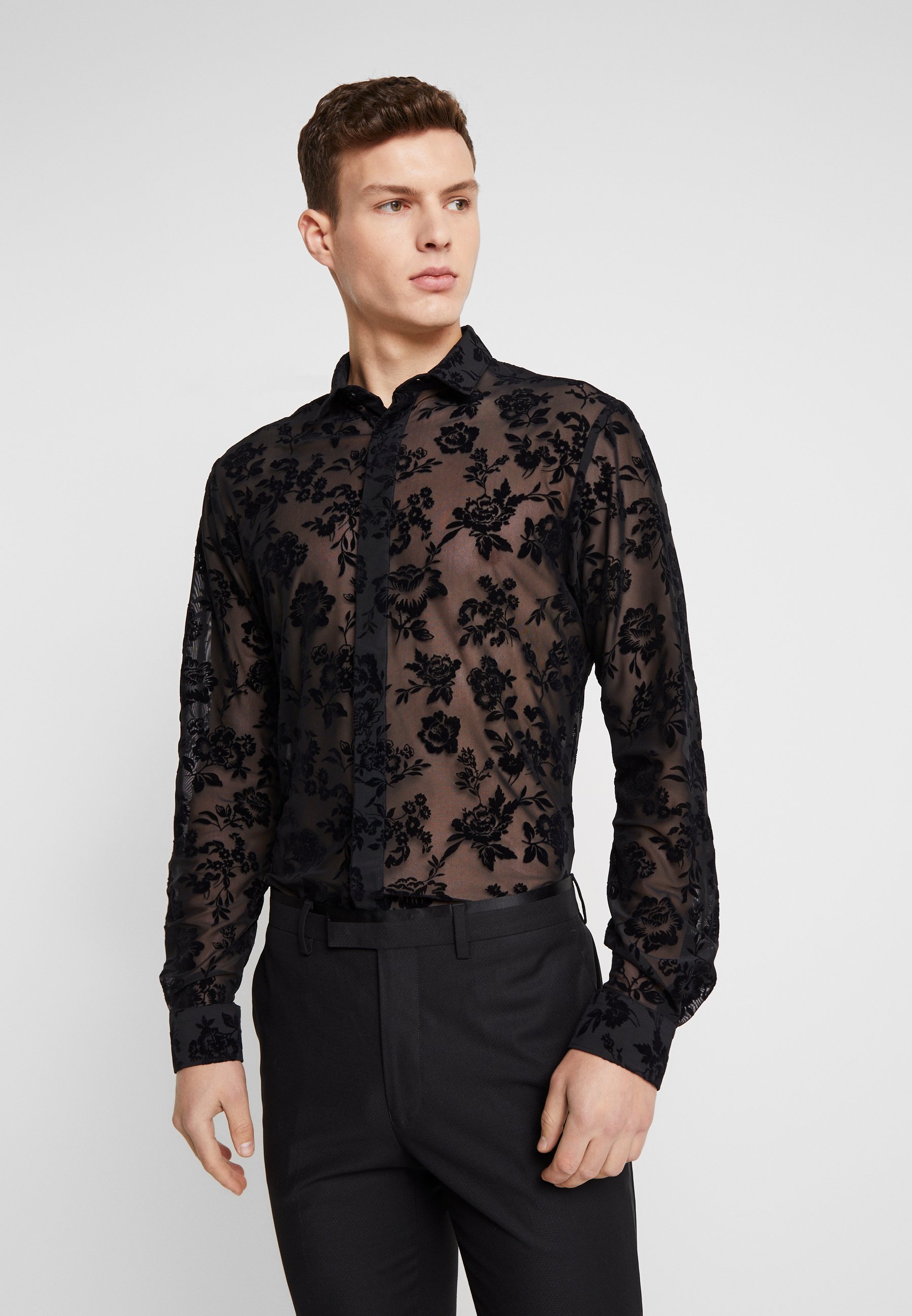 Twisted Tailor KASH FLORAL SHIRT Skjorte black Zalando.no Twisted Tailor HAYEK - Skjorte - black