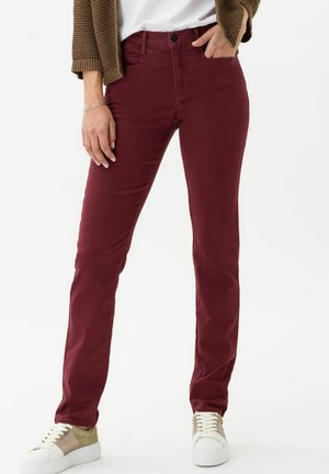 STYLE MARY - Tygbyxor - burgundy