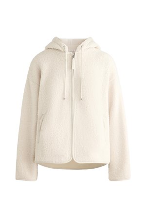 OYSHO FAUX-SHEARLING HOODED - Fleecetakki - white