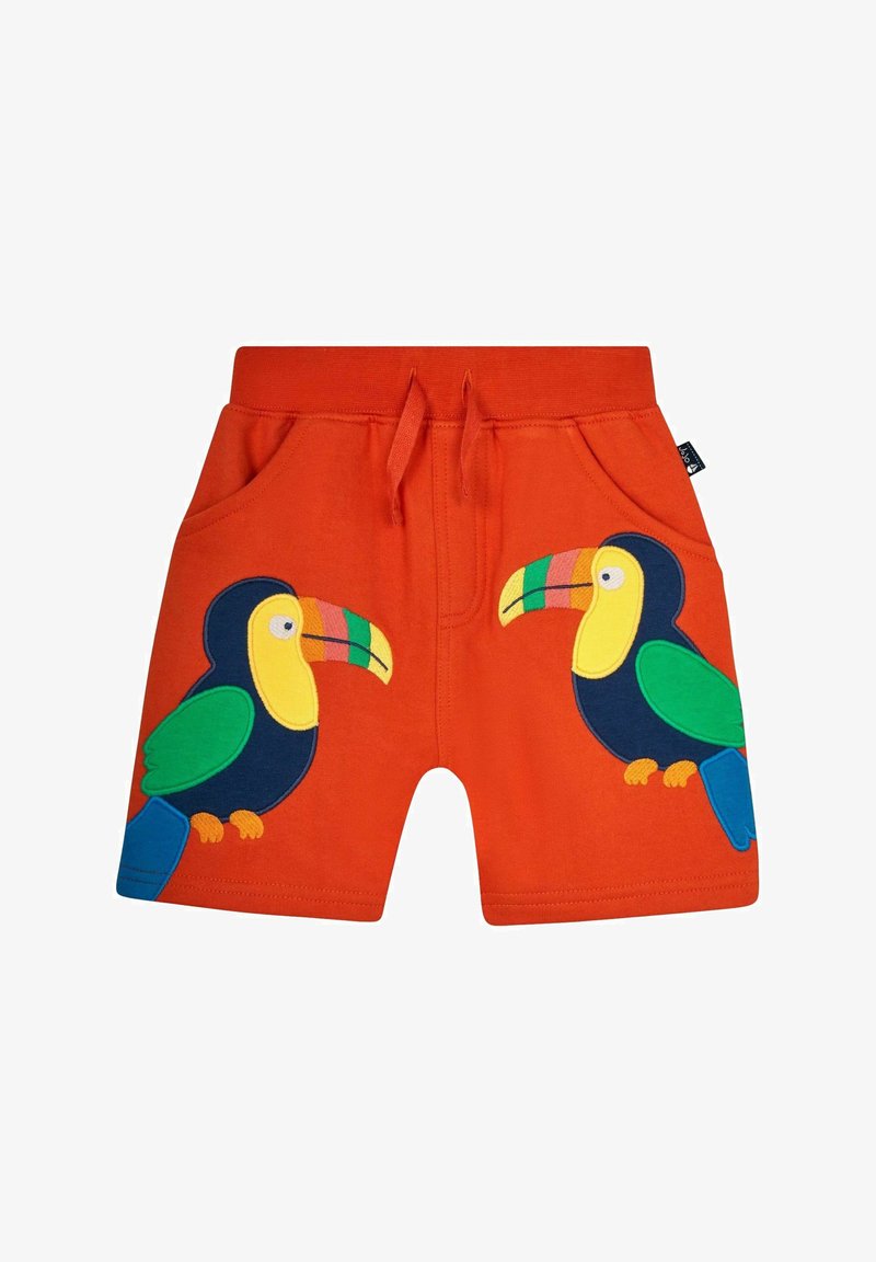 JoJo Maman Bébé APPLIQUE IN POCKET - REGULAR FIT - Teplákové kalhoty - orange toucan