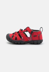 Keen - SEACAMP II CNX CHILDREN UNISEX - Pārgājienu sandales - racing red/gargoyle Miniatūras attēls 1