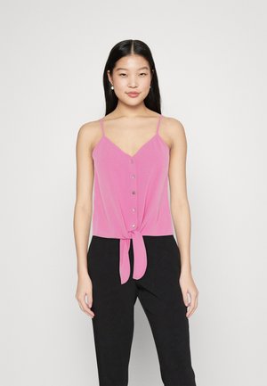 ONLY ONLMETTE STRAP BUTTON - Top - fuchsia pink