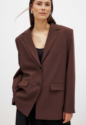 OPEN BACK  - Manteau court - brown