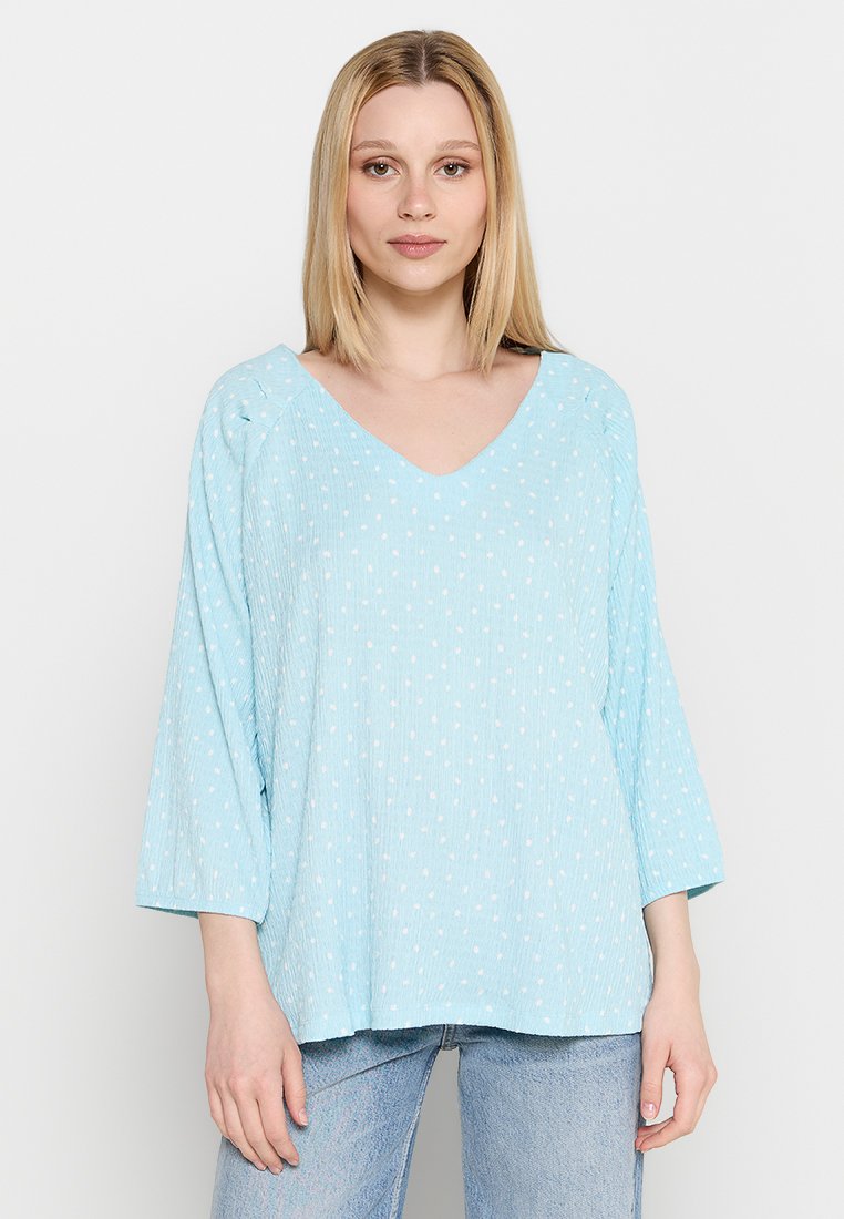 Damart Blouse blauw Damart Blouse blauw