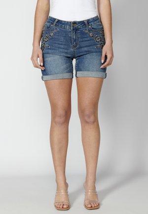 Denim shorts - azul osc dark blue