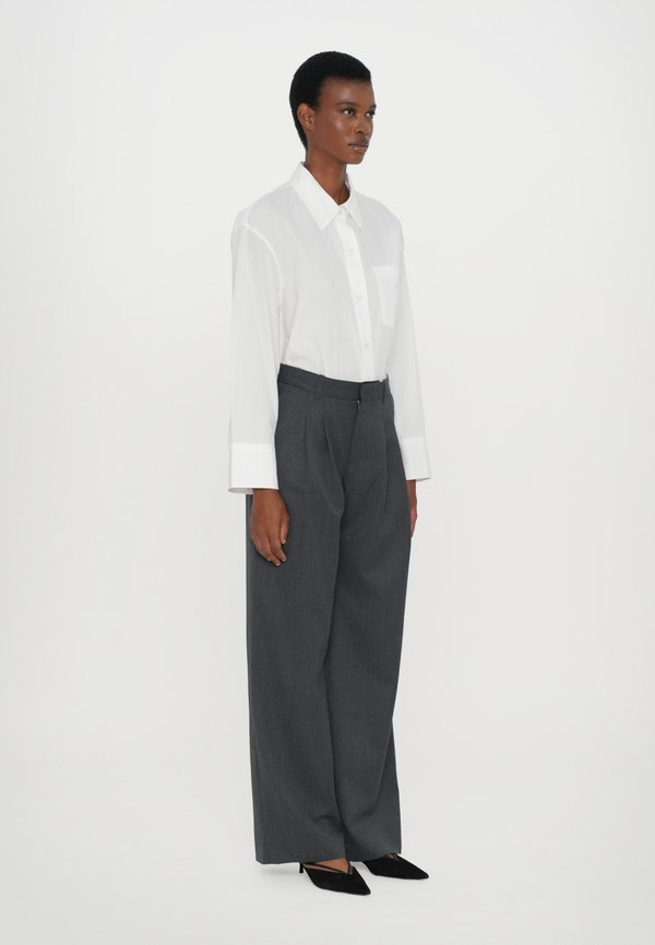 CAMILLE - Trousers - antrecite melange4