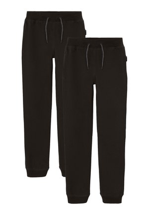 JOGGING 2-ER  - Tracksuit bottoms - schwarz