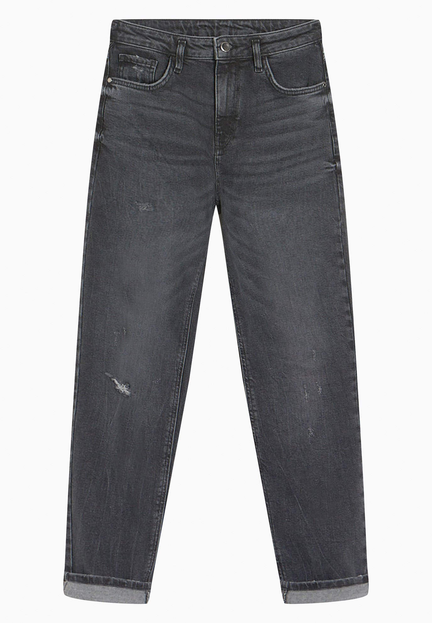 ORSAY HIGH WAIST MOM - Jeans Tapered Fit - dark grey denim/grey denim -  Zalando.at