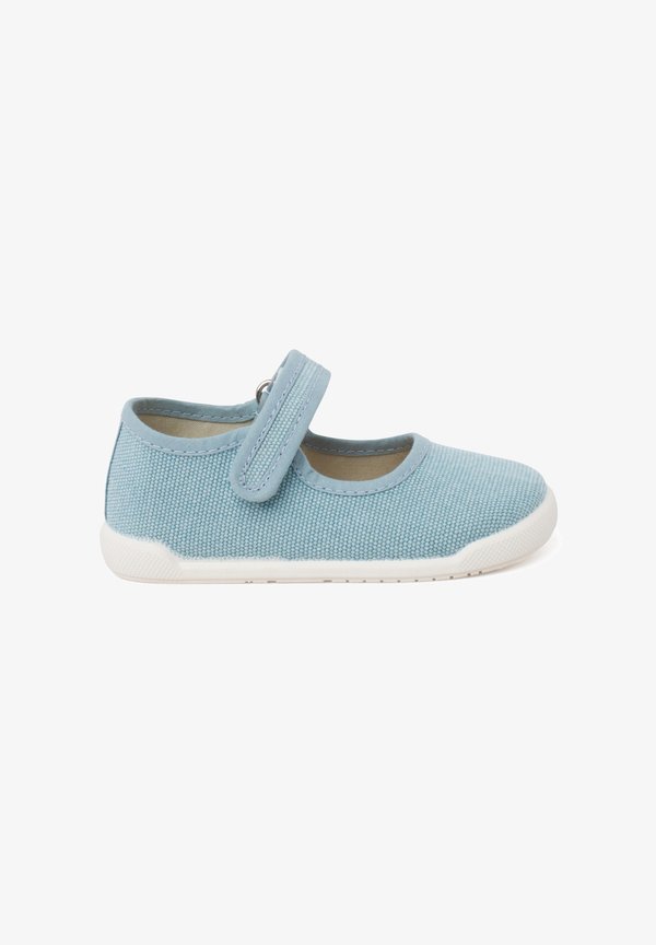 MERCEDITAS BAREFOOT – Riemchenballerina – turquesa