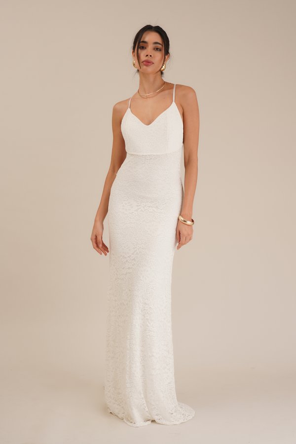 FIONA CROSS BACK MAXI DRESS - Occasion wear