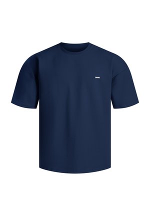 Smilodox THIAGO OVERSIZE BASIC - T-shirts basic - marineblau