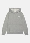 CLUB UNISEX - Kapucnis pulóver - dark grey heather/white