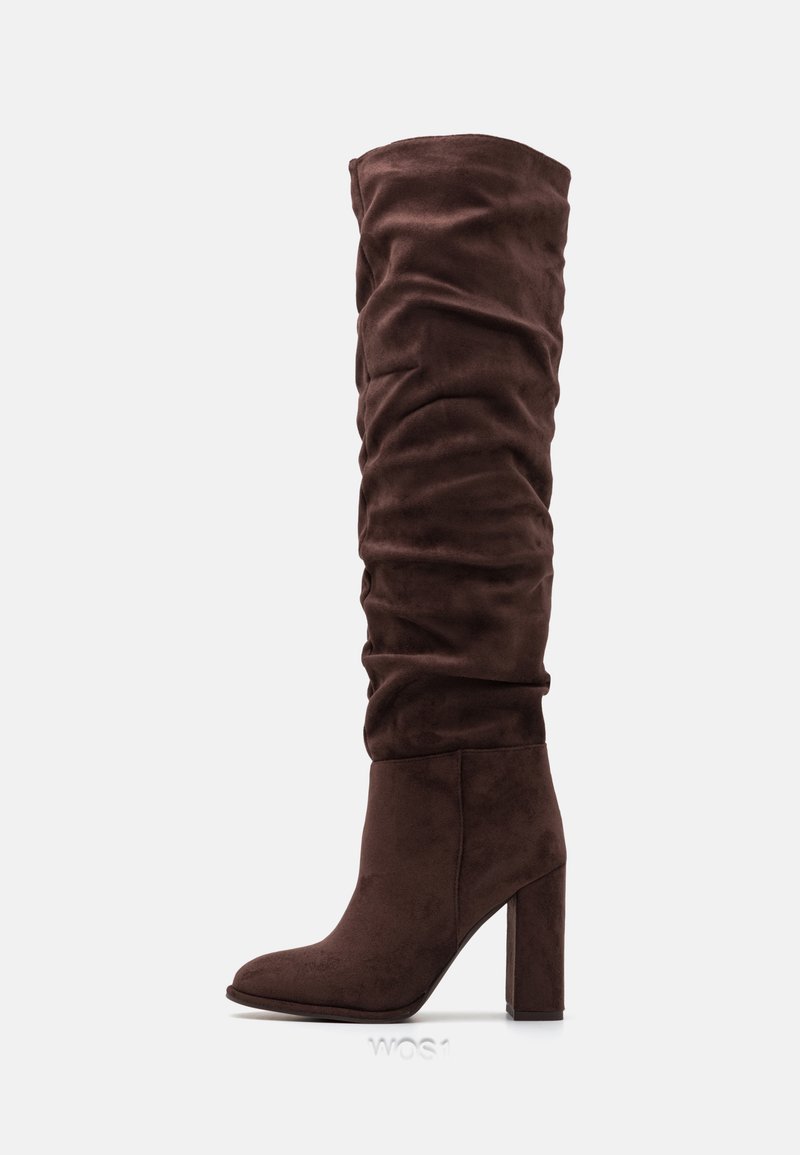 Simmi London SYLVESTOR - Cizme cu toc - chocolate