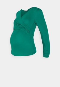 Long sleeved top - dark green