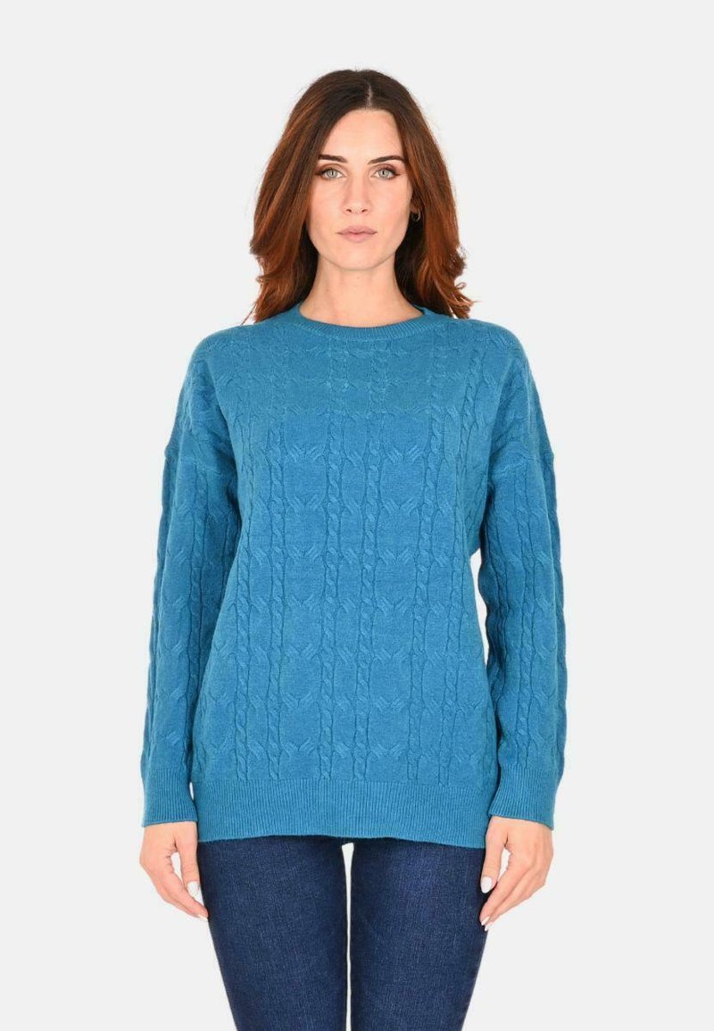Gant Blu Scuro Girocollo Cotone Lana Maglione Taglia M