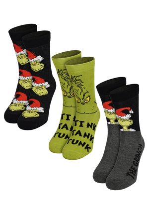 3ER PACK THE GRINCH - Socks - grün schwarz