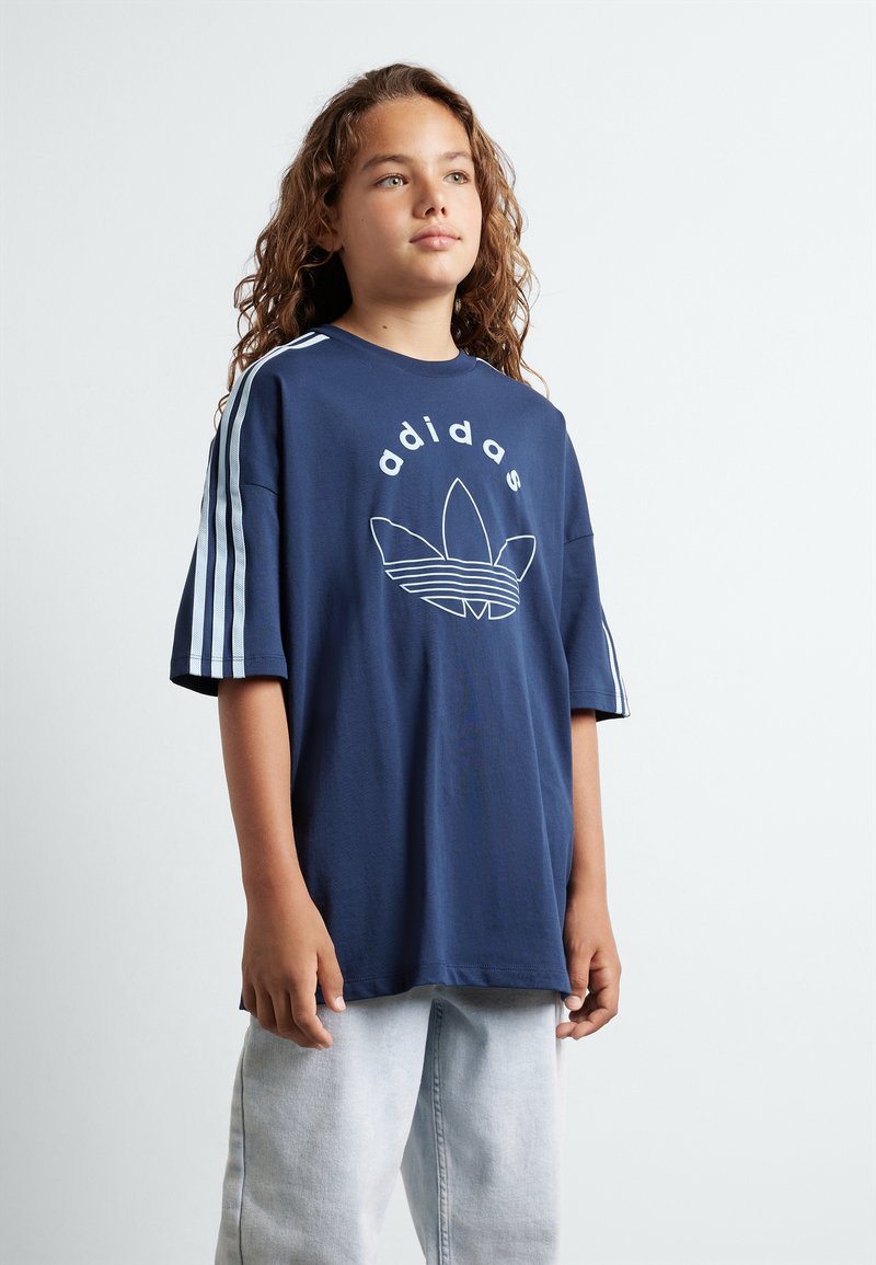 adidas Originals GRAPHIC KIDS - T-shirt imprimé - night indigo