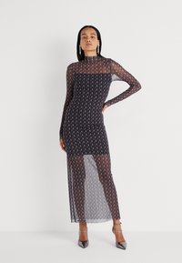 Noisy May NMLUNA HIGHNECK DRESS - Koktajl obleka/za zabavo - obsidian half moon