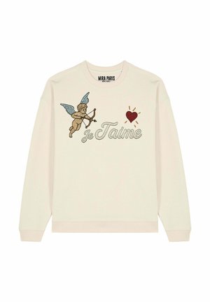 JE TAIME EMBROIDERY - Felpa - off-white