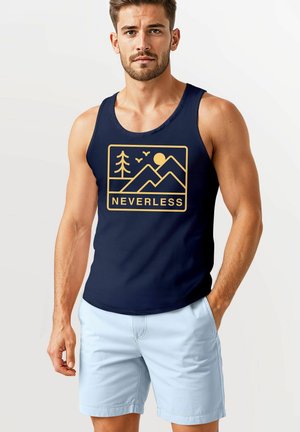 OUTDOOR DESIGN MINIMALISMUS BERGE - Top - navy/gelb