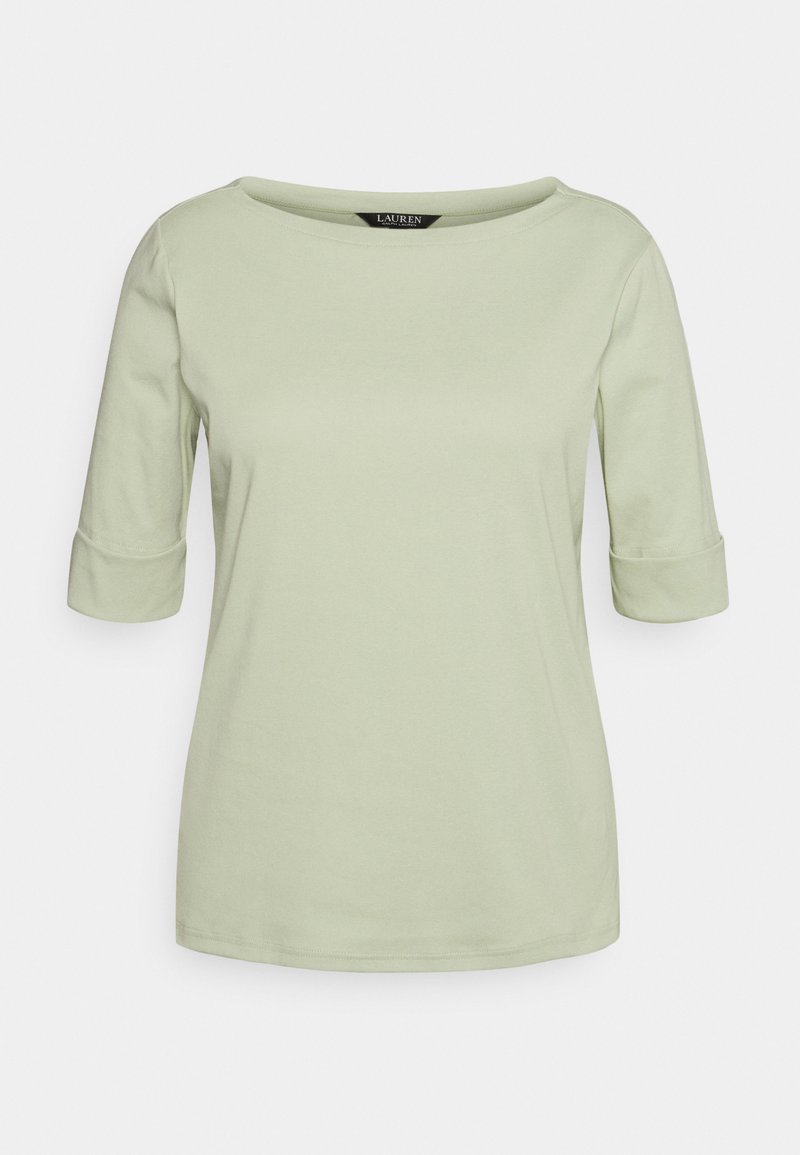 Lauren Ralph Lauren Woman STRETCH COTTON BOATNECK TOP - T-shirt básica - ranch sage