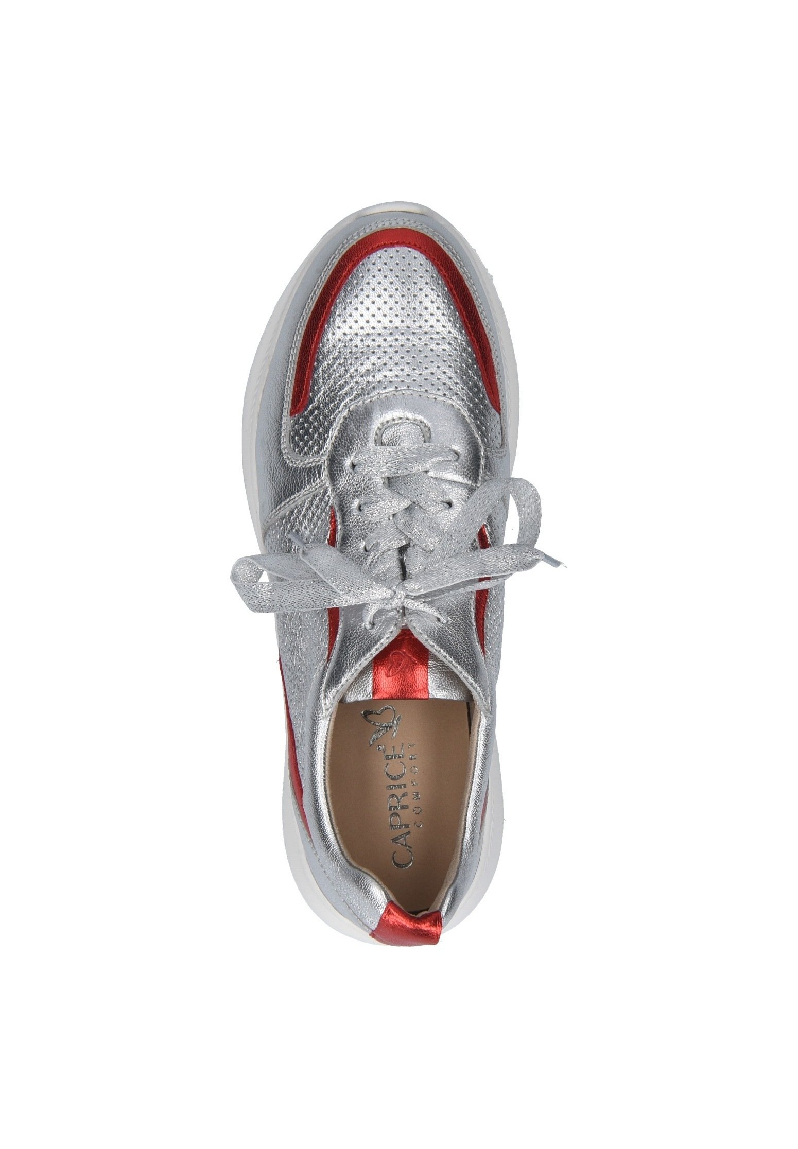 caprice silver trainers