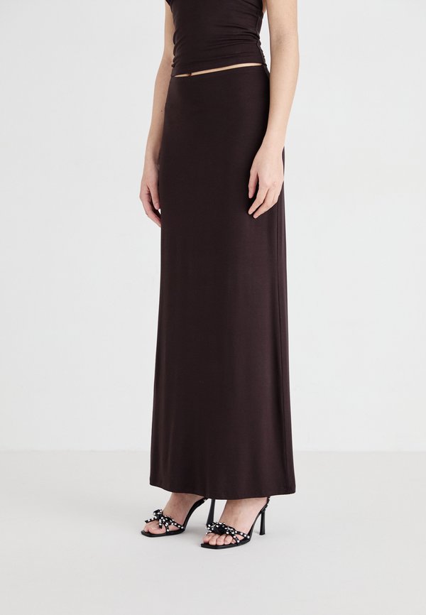 SOFT TOUCH MAXI SKIRT - Maxi skirt - mole