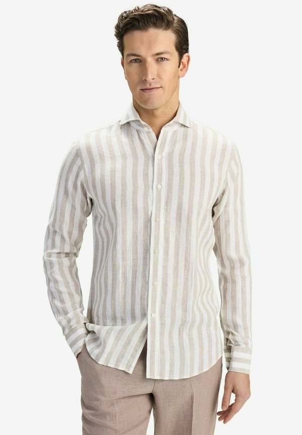 ORION BLOCK STRIPE - Hemd - beige