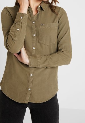 Overhemdblouse - olive