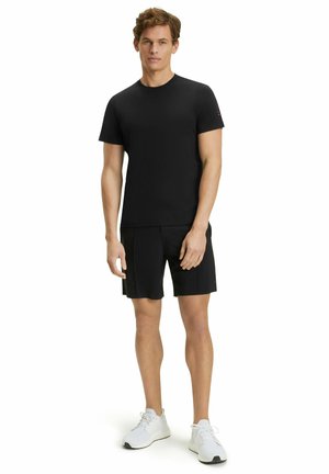 FALKE, CORE Logo Round Neck - Camiseta estampada - black