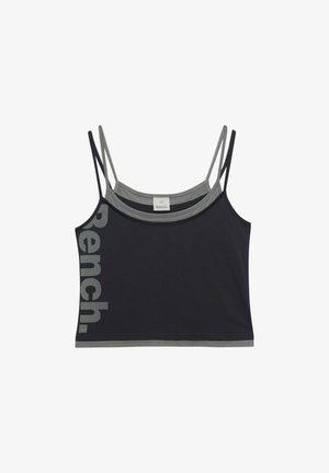 Bench, BENCH X SUPERDRY & CO BENCH FITTED CAMI LAYER VEST - Top - charcoal moonmist