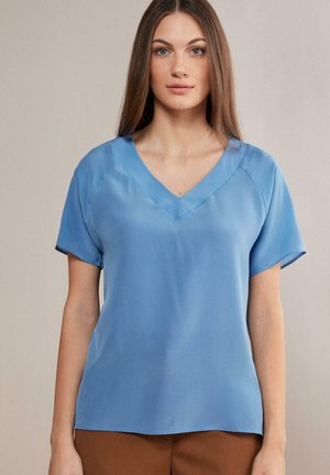 Blouse - blau light sea